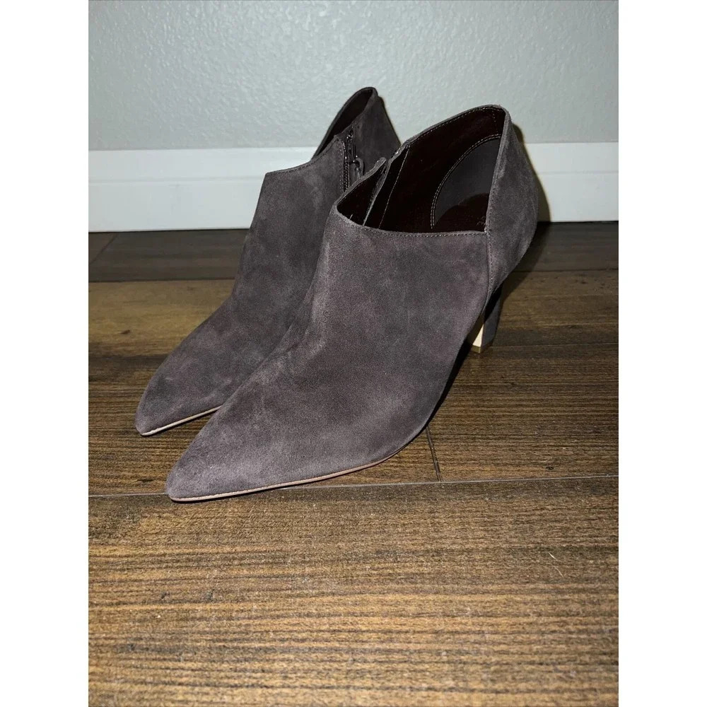 Cole Haan Vestry Bootie Brown Suede Booties Womens Size 11B
